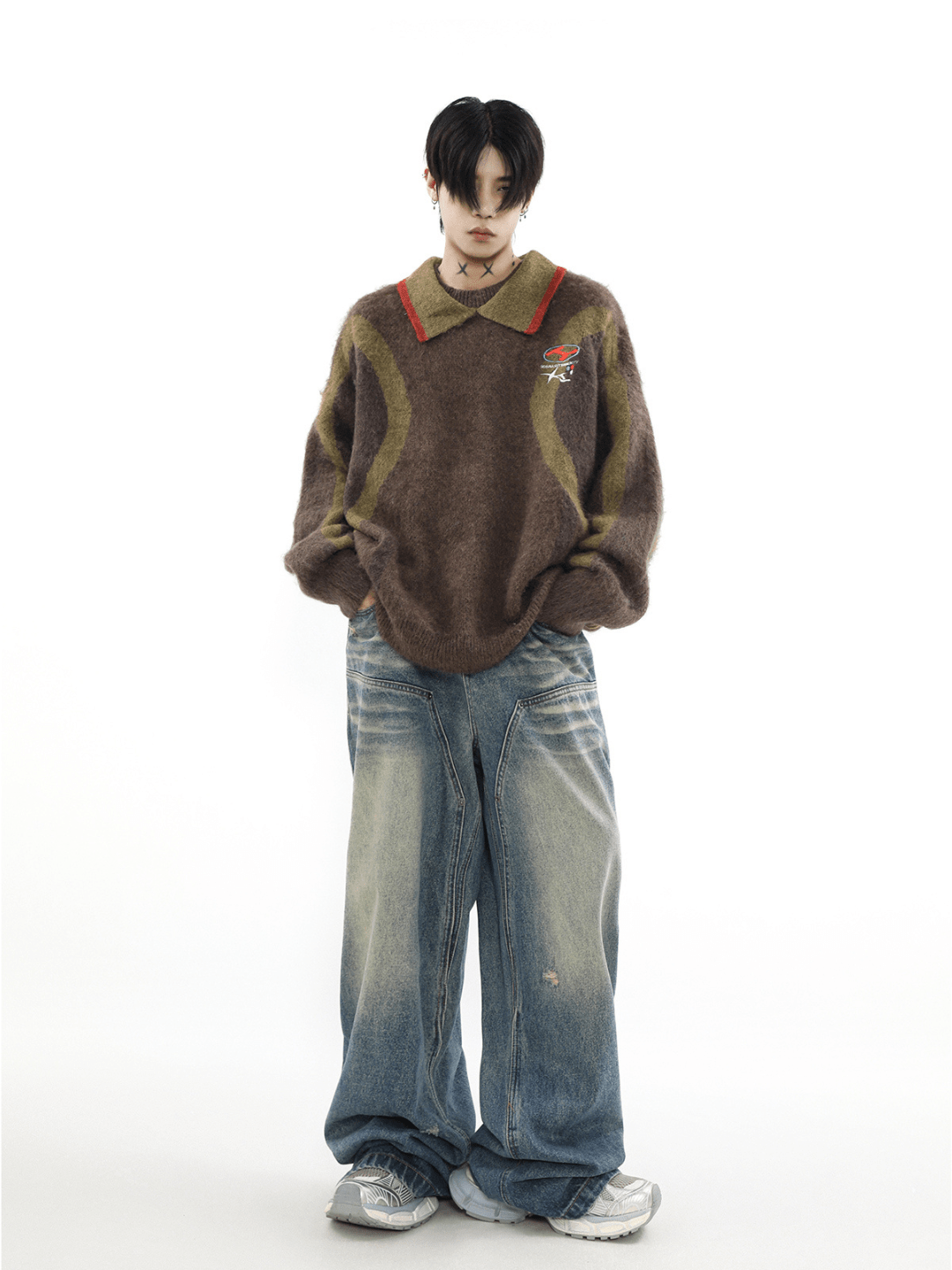 Threebooy [MRNEARLY] niche design sweater na976