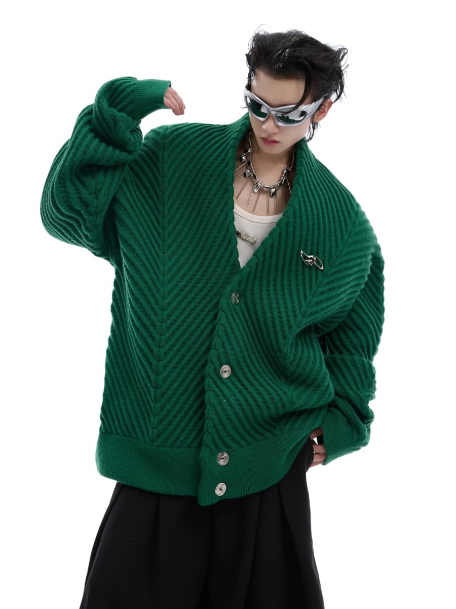 Threebooy [CultureE] loose V-neck sweater na1531