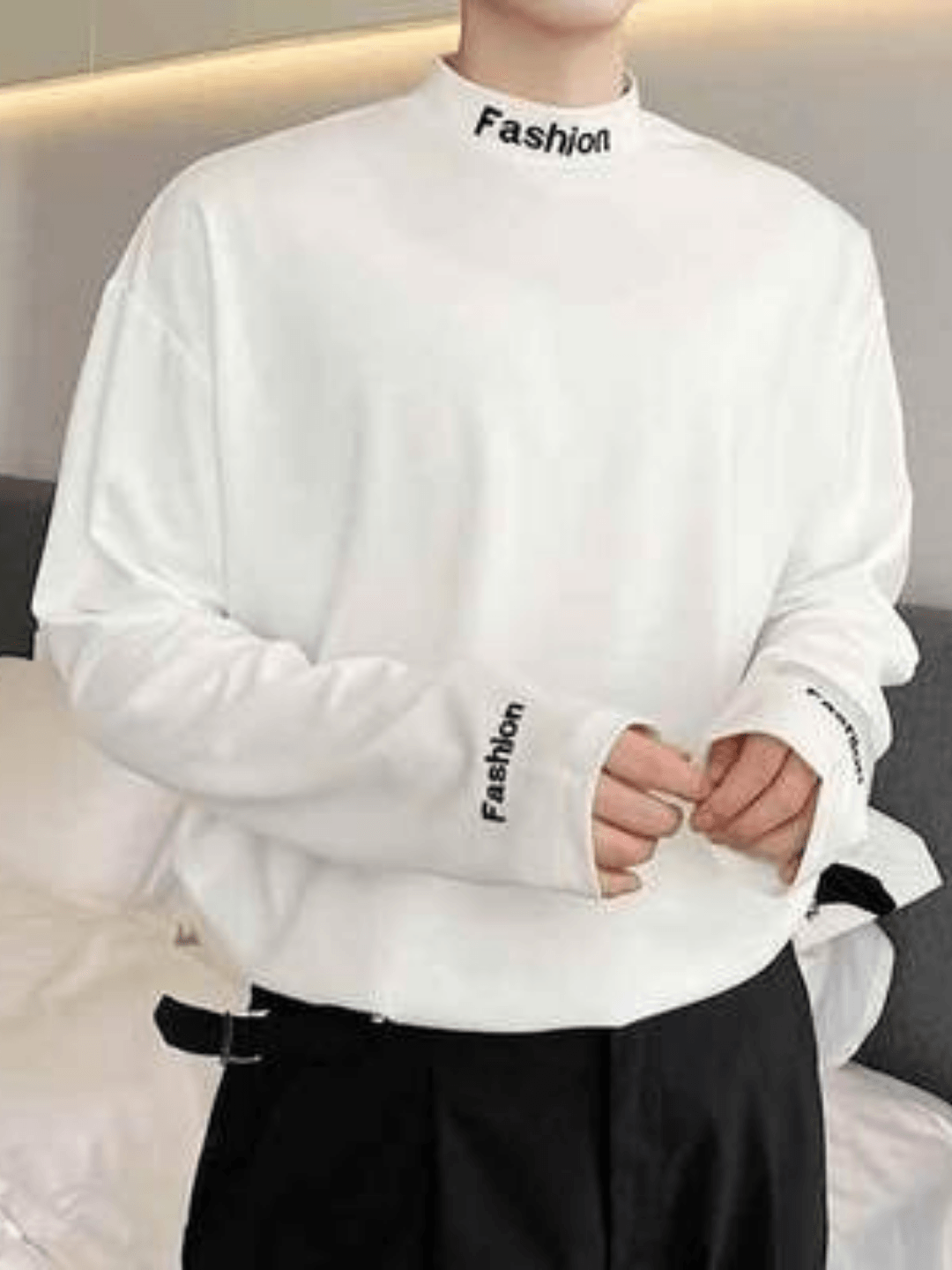 Threebooy Logo turtleneck shirt na57