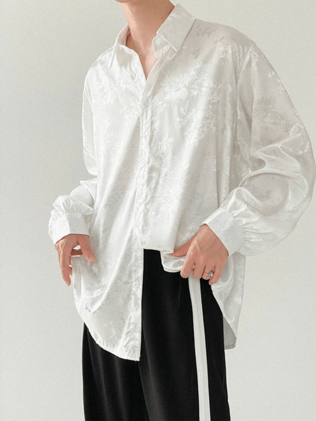 Threebooy [DAZIONED] Trend Drape-in Shirt NA528