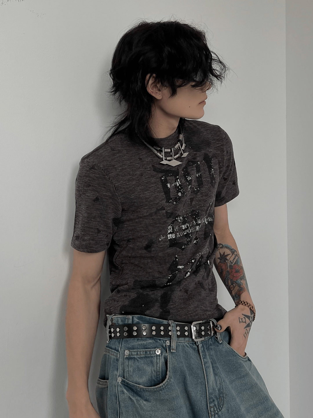 Threebooy [SOULWORKER] punk genderless t-shirt na1275