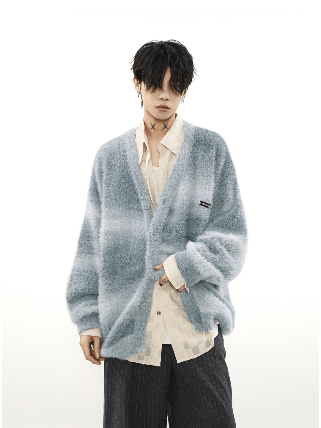 Threebooy [MRNEARLY] mink hair cardigan na973