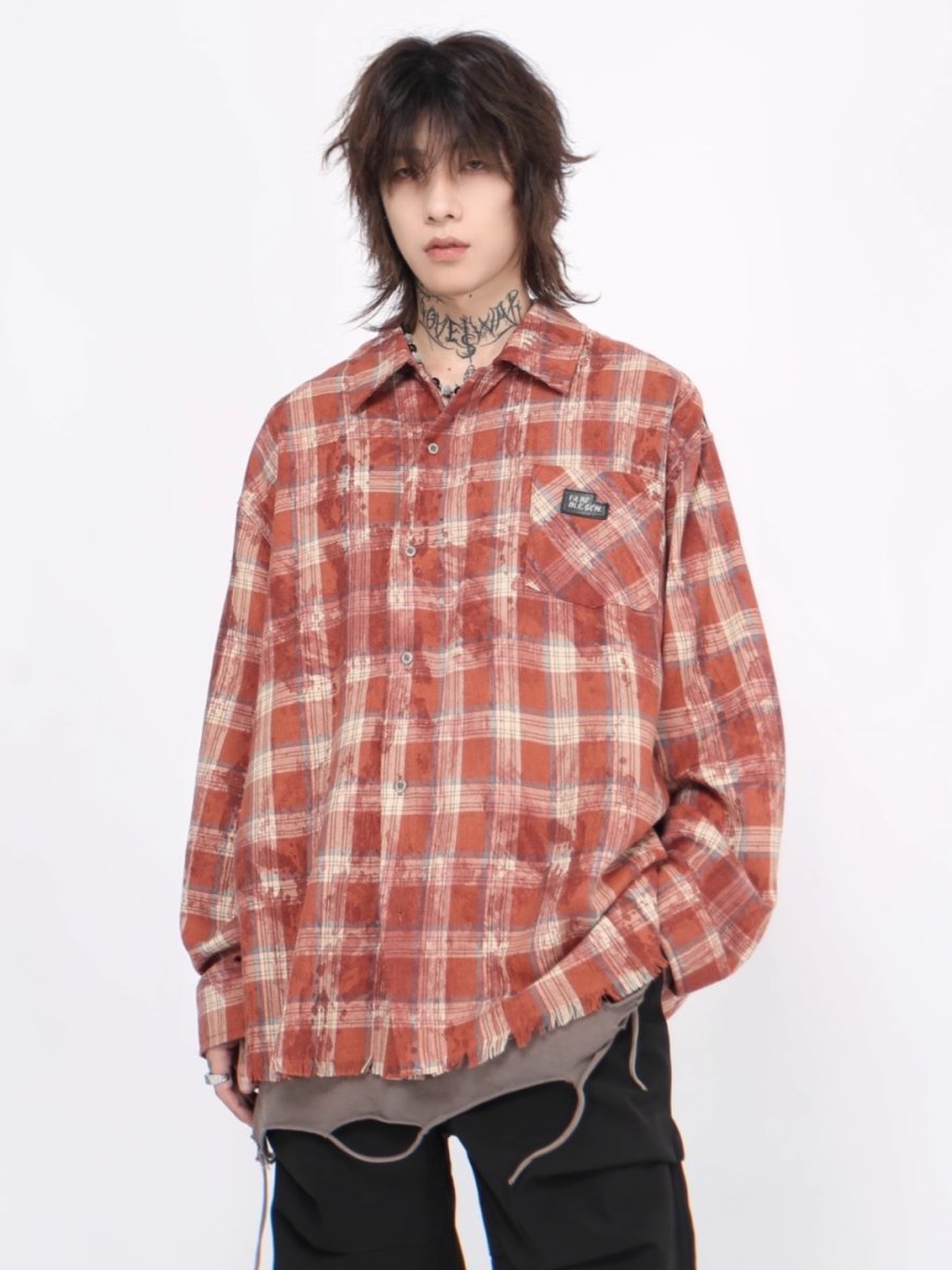 Threebooy 【Mz】loose casual shirt na1380