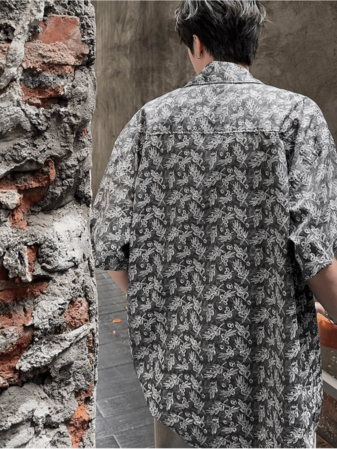 Threebooy [JH HOMME] loose short-sleeved shirt na1316