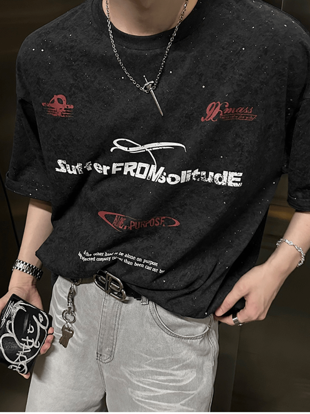 Threebooy [JH HOMME] round neck short sleeve t-shirt na1320