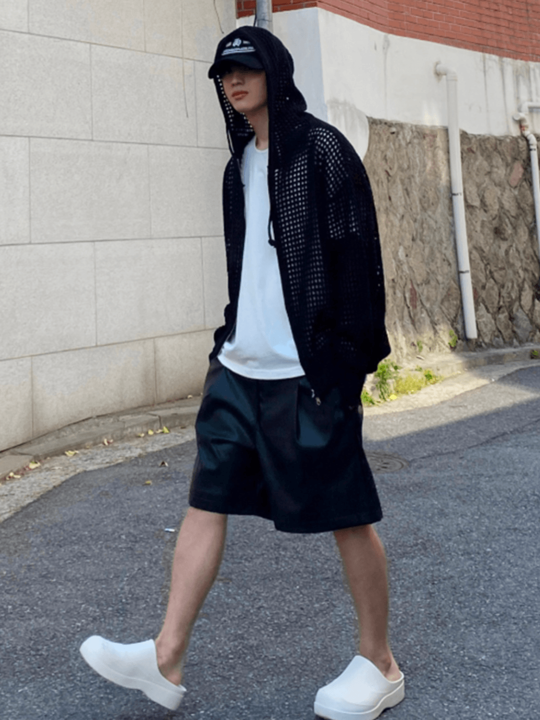 Threebooy Trendy mesh hoodie NA204