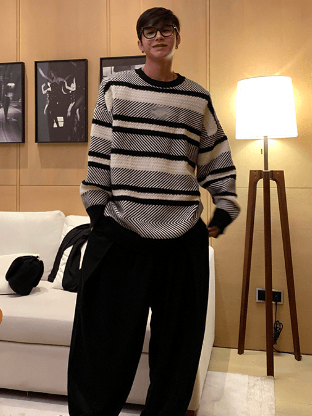 Threebooy [ESC MAN STUDIO] Pullover Sweater NA586