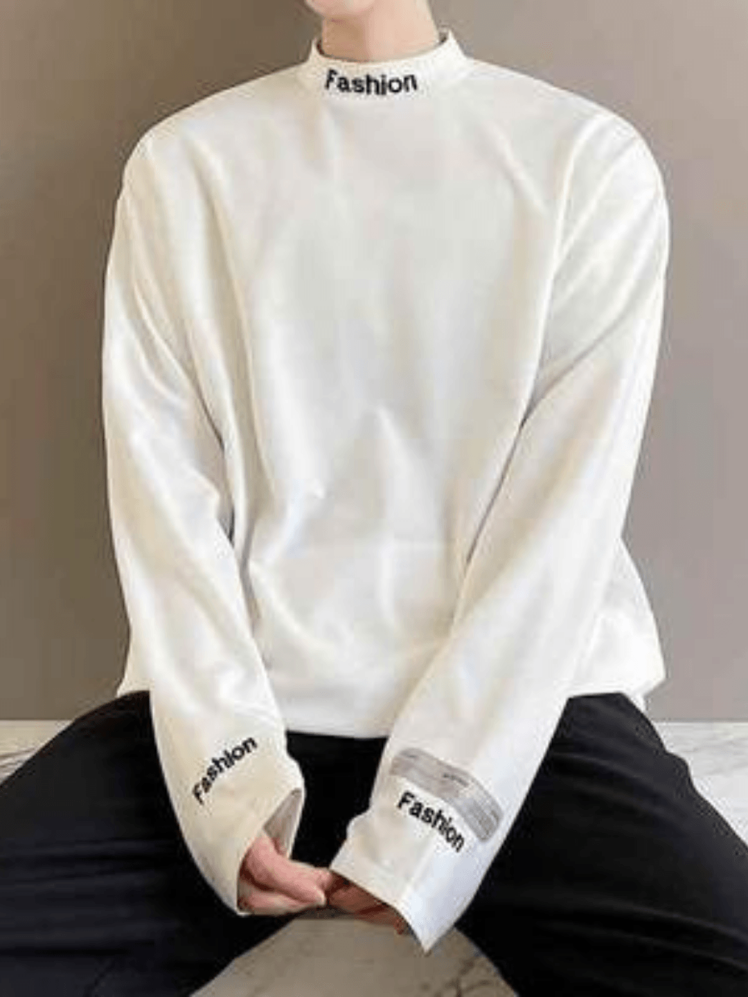 Threebooy Logo turtleneck shirt na57