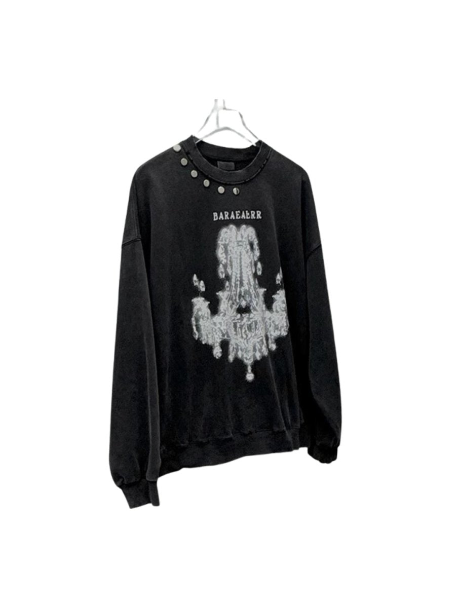 Threebooy 【JH HOMME】printing round neck sweater na1556