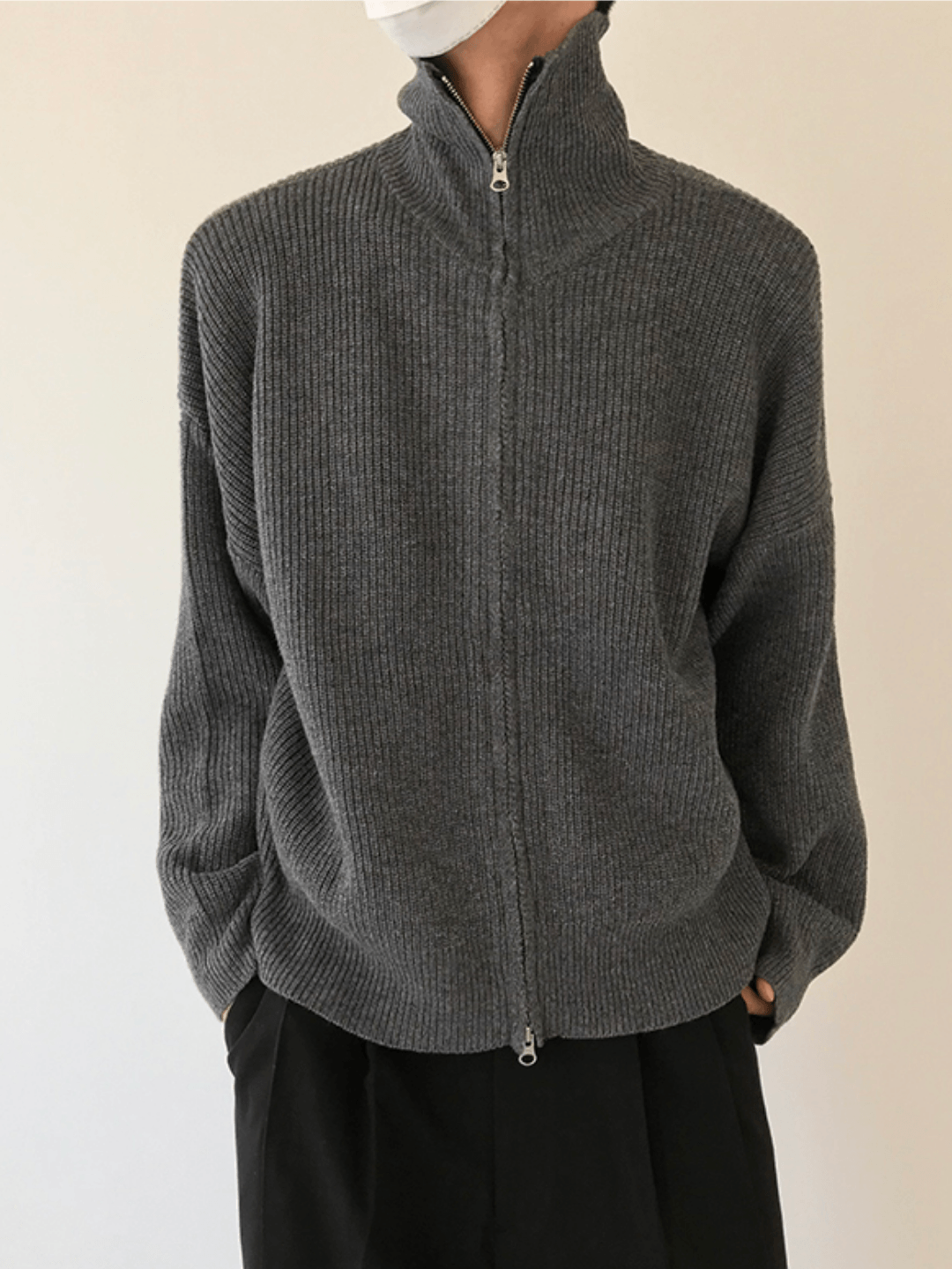 Threebooy [COLN] The zipper sweater NA322