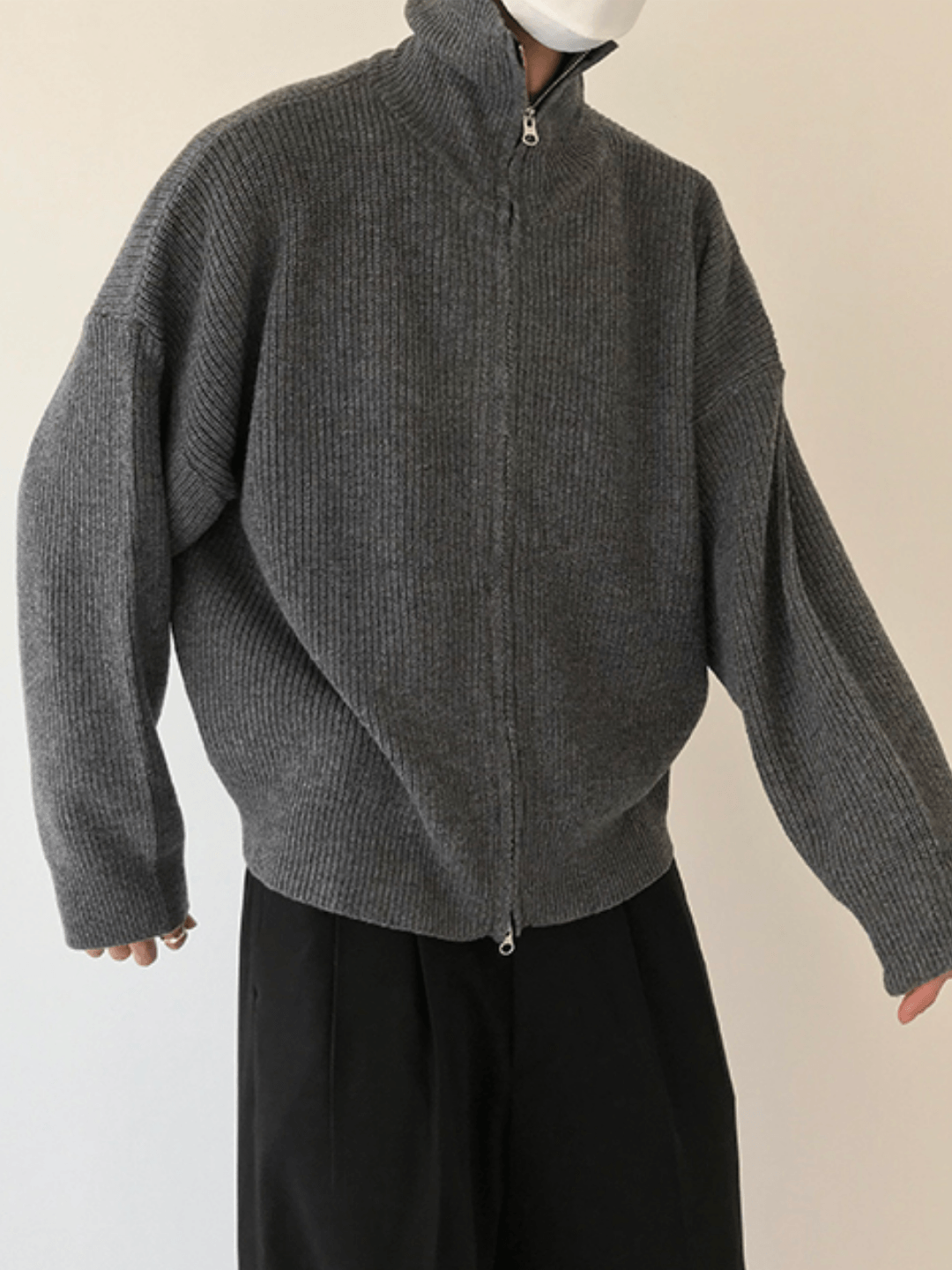 Threebooy [COLN] The zipper sweater NA322