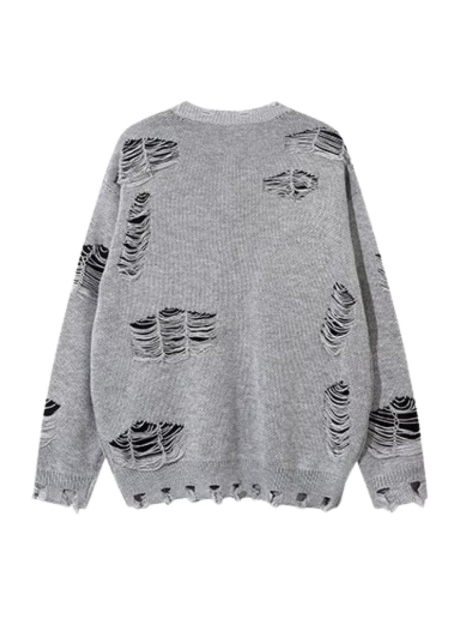 Threebooy [Mz] cut holes design knit na1548