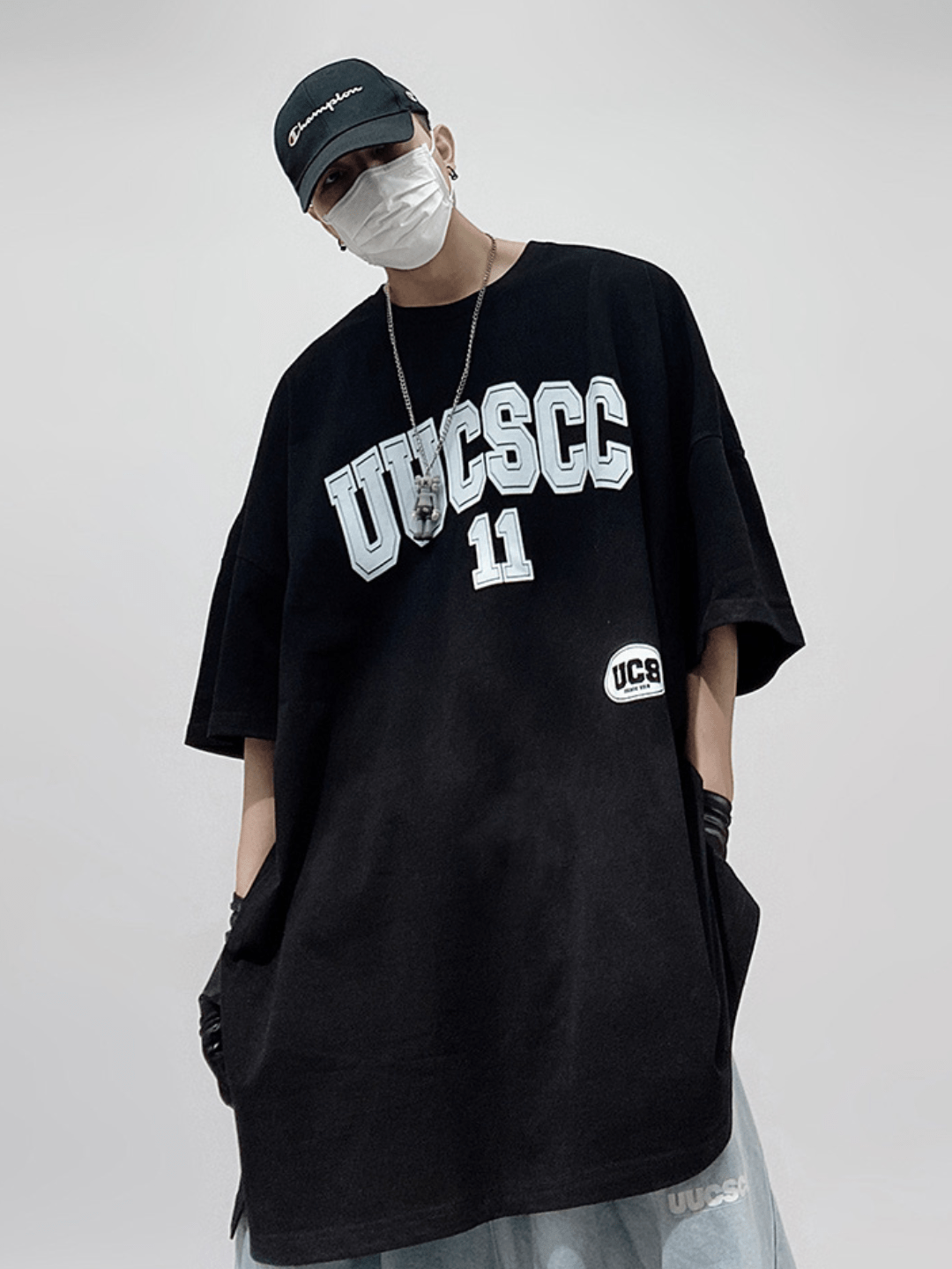 Threebooy [UUCSCC] hip-hop short-sleeve T-shirt na1326