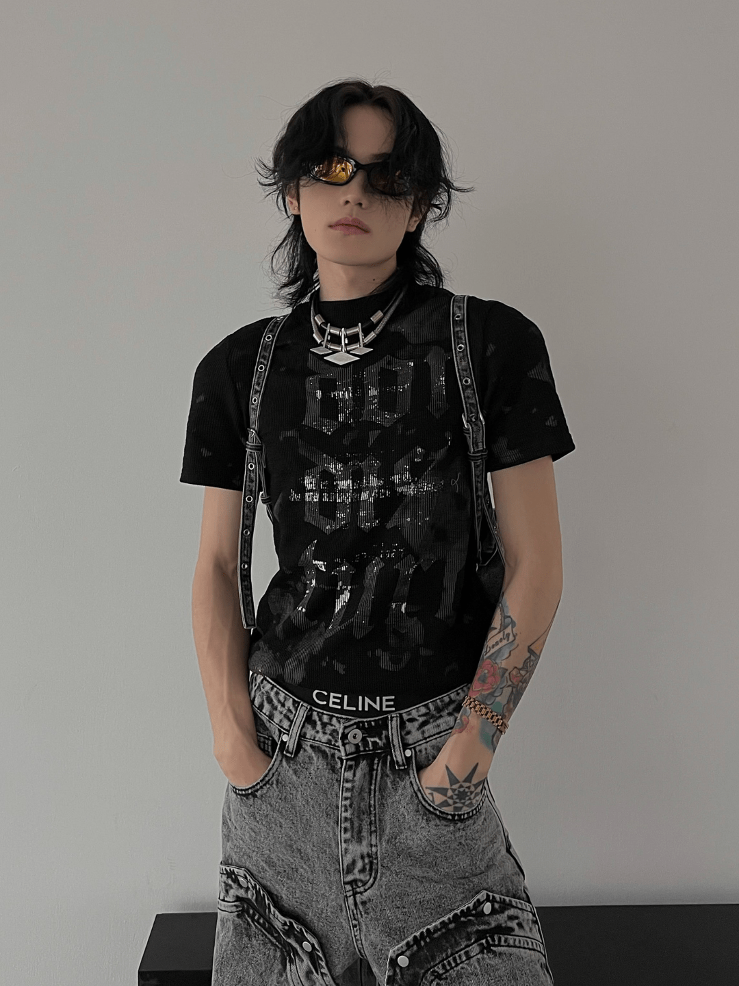 Threebooy [SOULWORKER] punk genderless t-shirt na1275