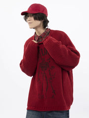Threebooy [FUTUREBOY] round neck sweater na1709