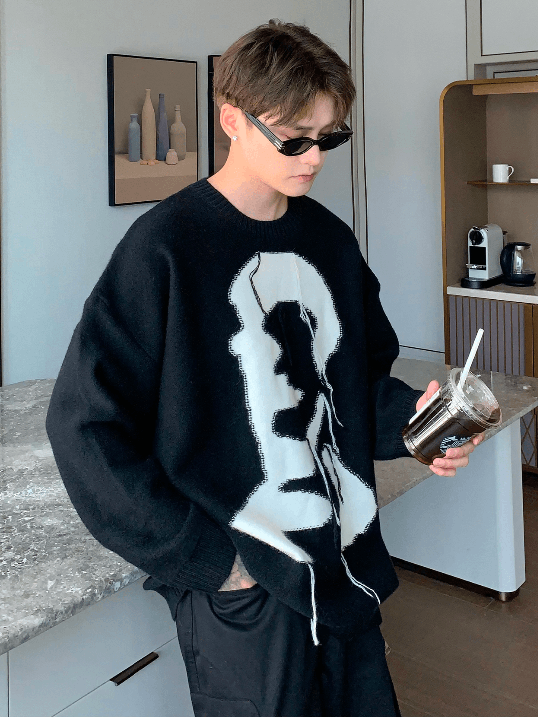 Threebooy [CUIBUJU] High End Round Neck Sweater NA550