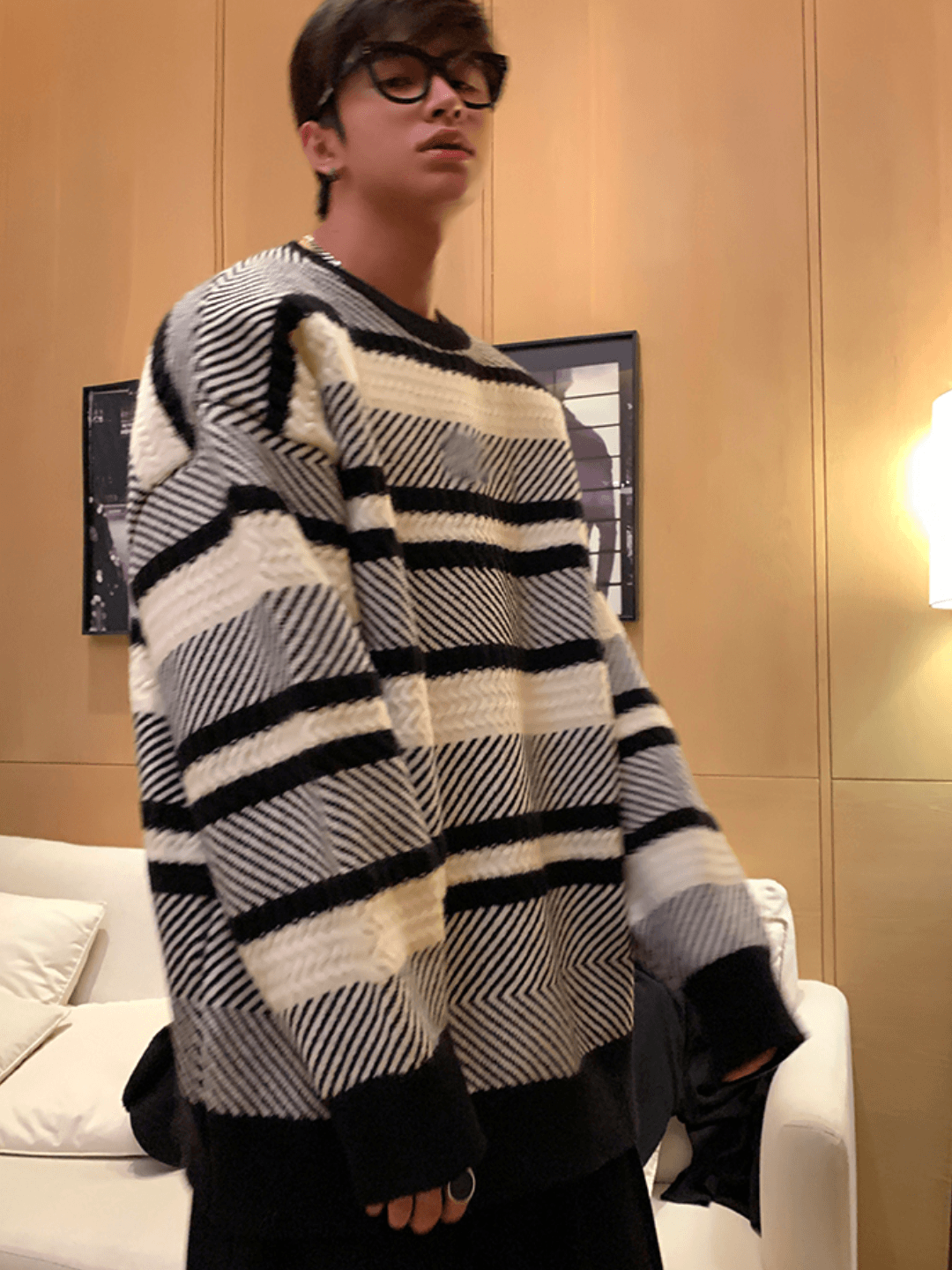 Threebooy [ESC MAN STUDIO] Pullover Sweater NA586