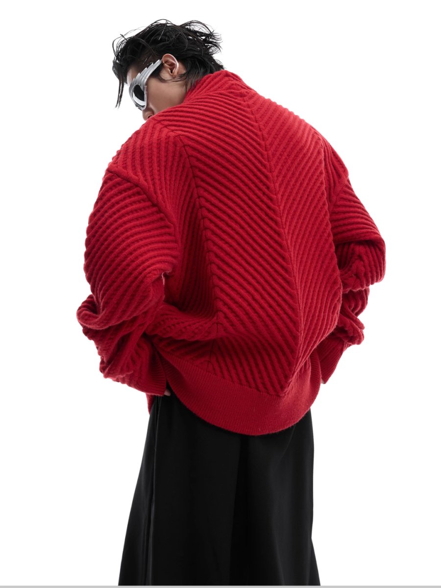 Threebooy [CultureE] loose V-neck sweater na1531
