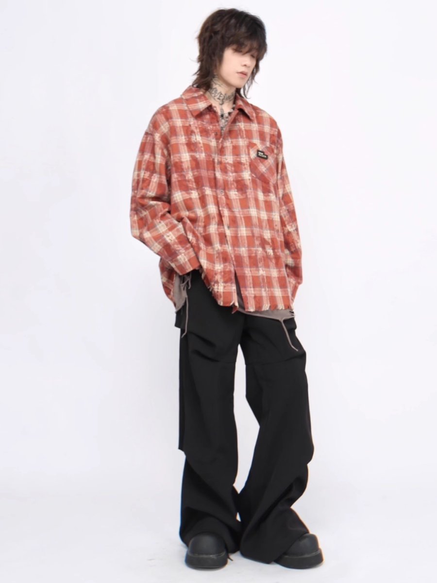 Threebooy 【Mz】loose casual shirt na1380