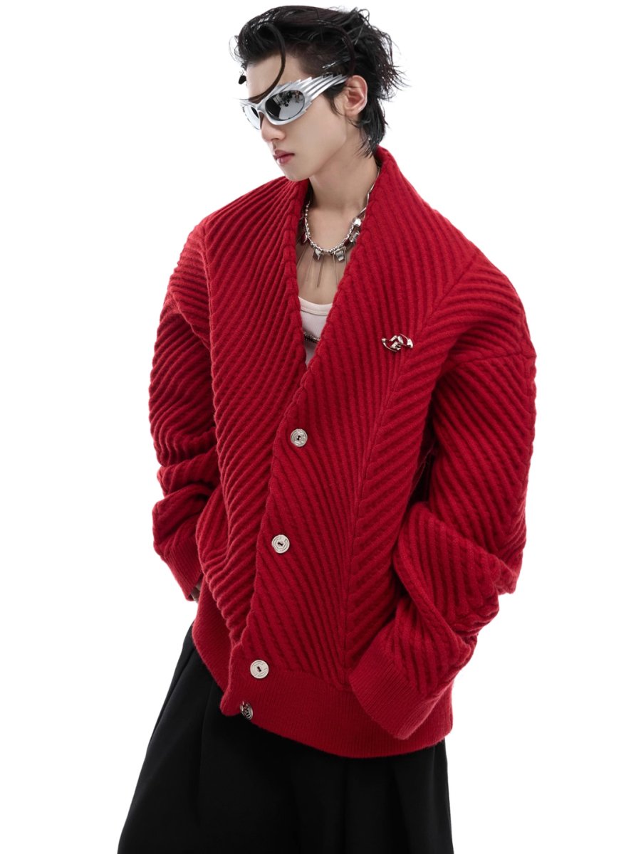 Threebooy [CultureE] loose V-neck sweater na1531