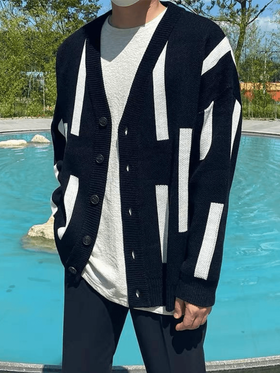 Threebooy Korean line design cardigan na55