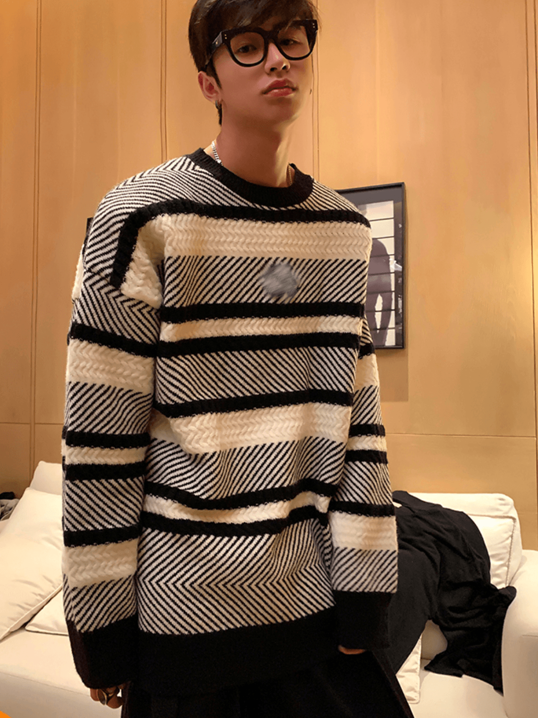 Threebooy [ESC MAN STUDIO] Pullover Sweater NA586