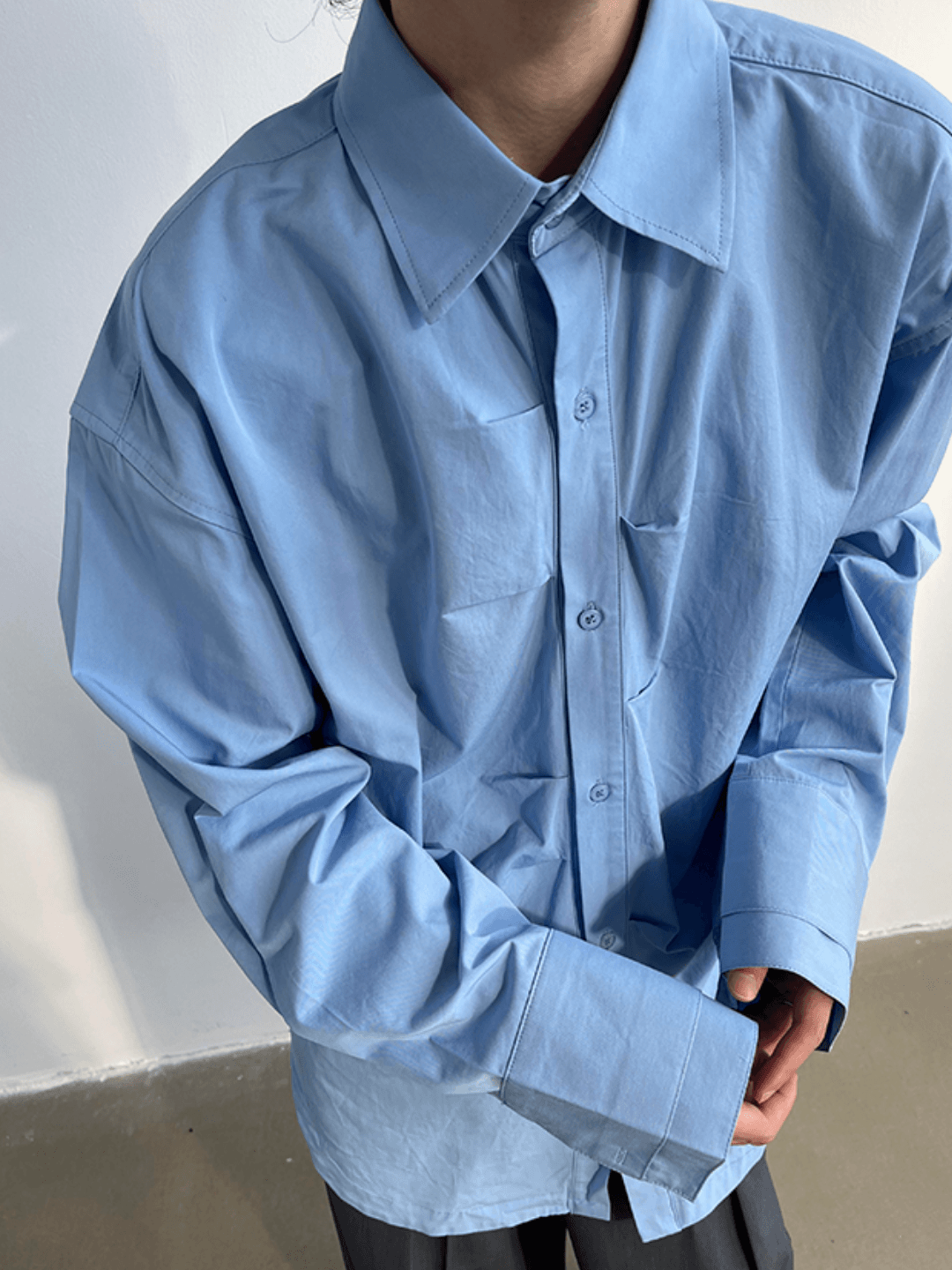 Threebooy [GENESISBOY] double long-sleeve shirt NA300