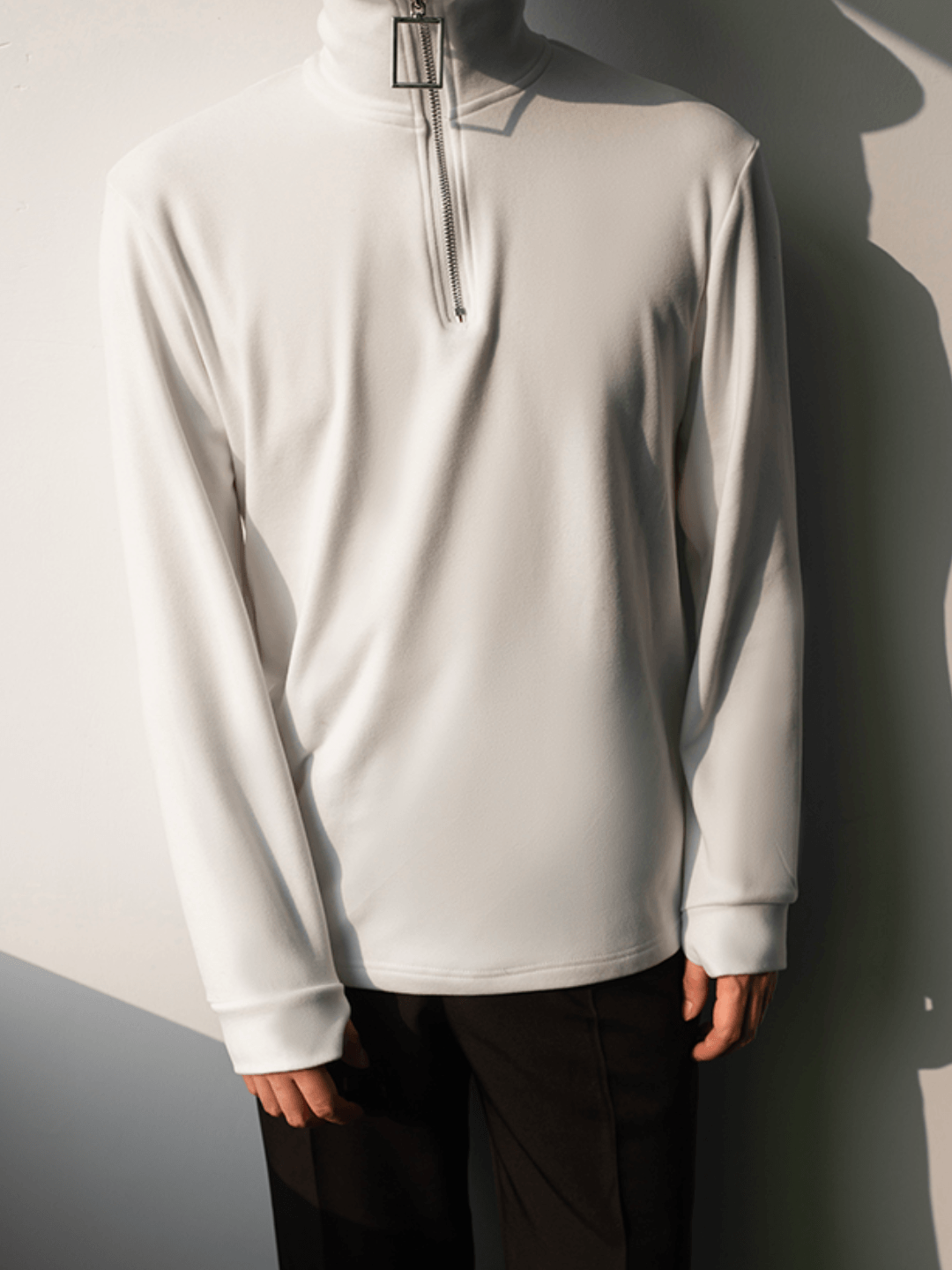 Threebooy [North autumn X] zipper mid-neck sweater NA569