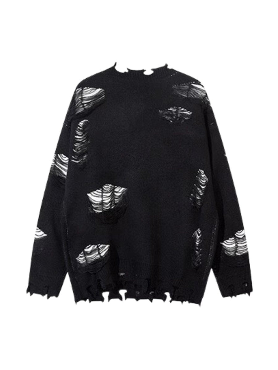 Threebooy [Mz] cut holes design knit na1548