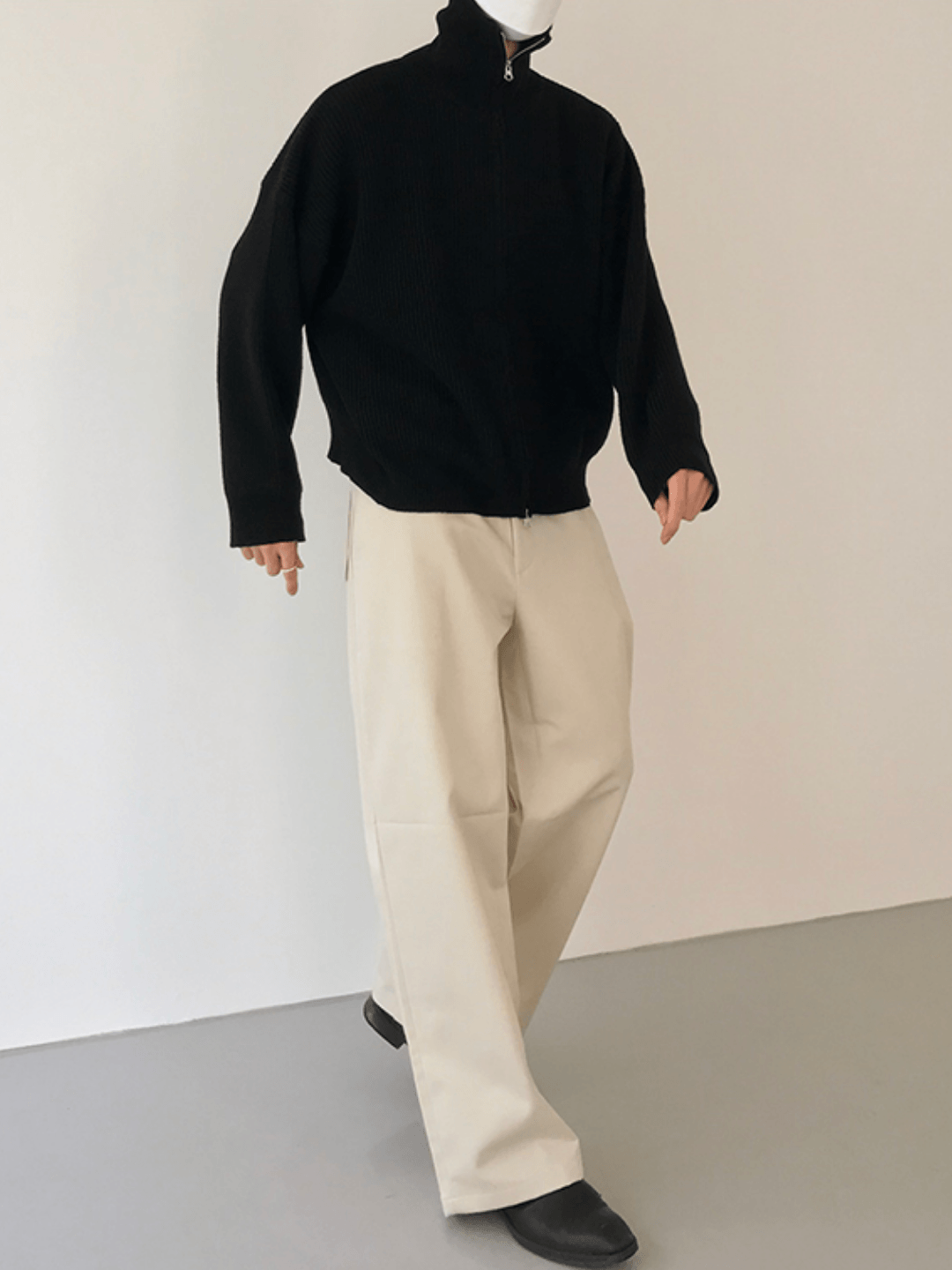 Threebooy [COLN] The zipper sweater NA322
