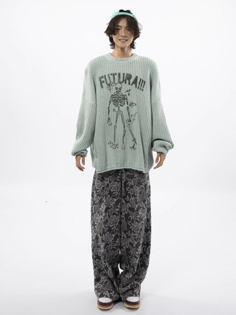 Threebooy [FUTUREBOY] round neck sweater na1709