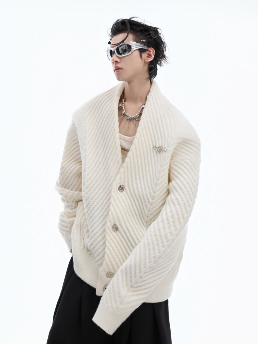 Threebooy [CultureE] loose V-neck sweater na1531