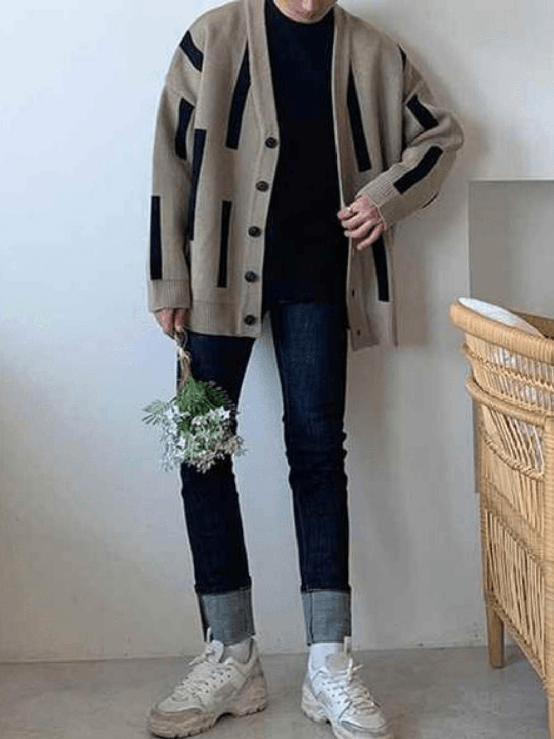 Threebooy Korean line design cardigan na55