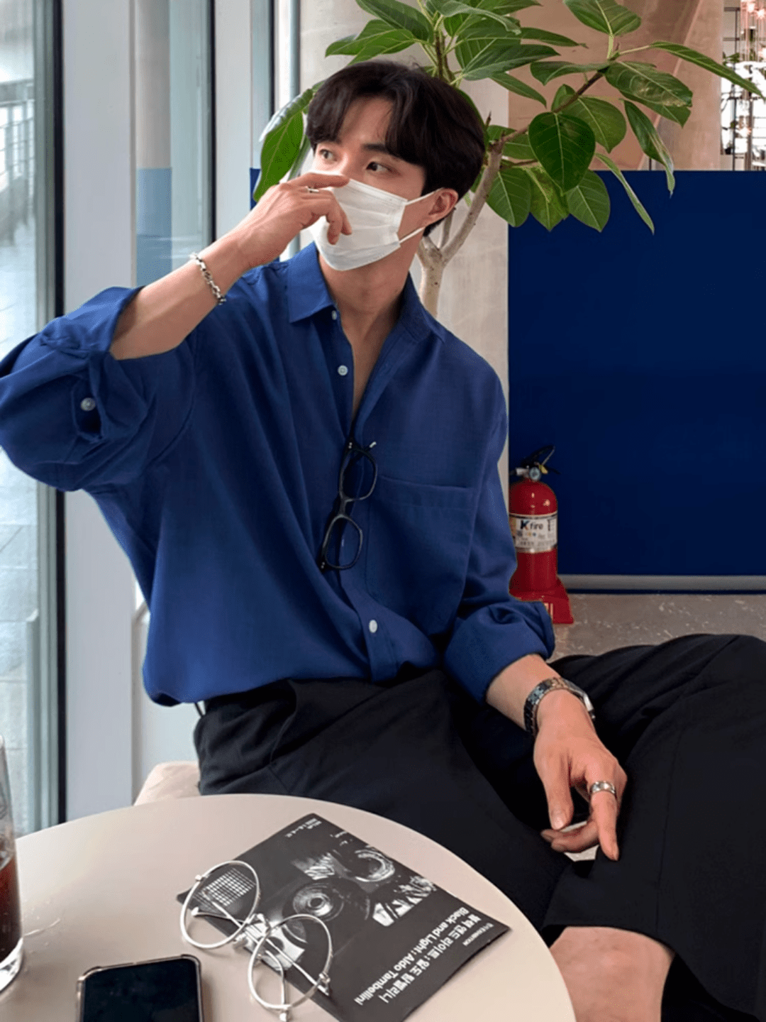 Threebooy [MRCYC] Casual trend shirt na828