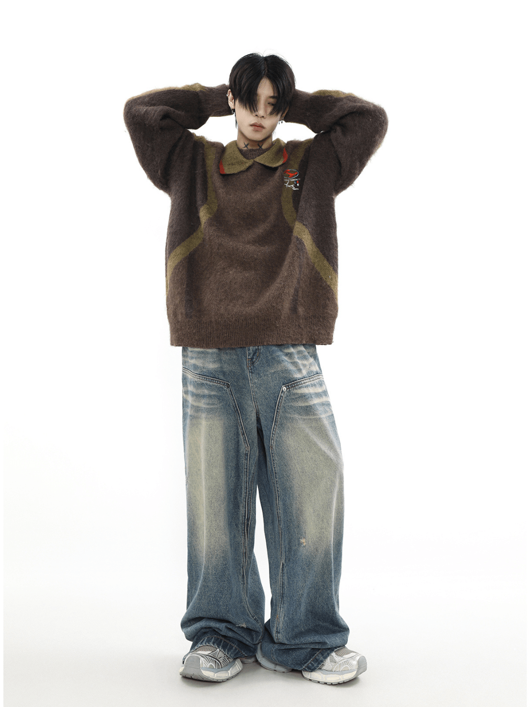 Threebooy [MRNEARLY] niche design sweater na976
