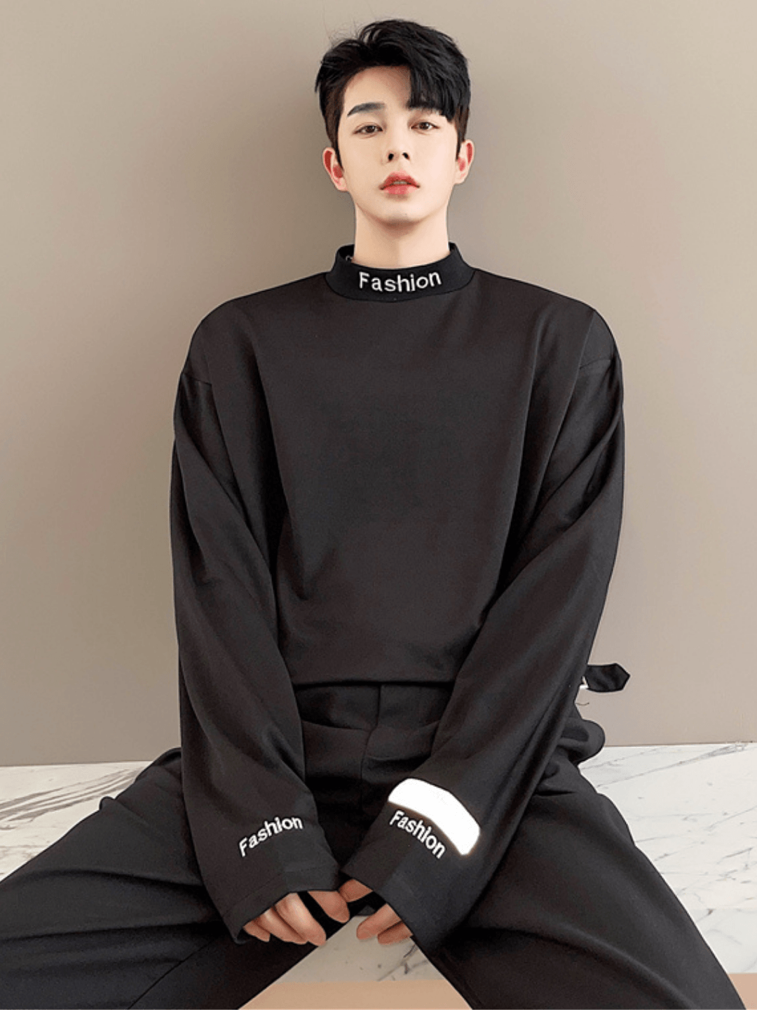 Threebooy Logo turtleneck shirt na57