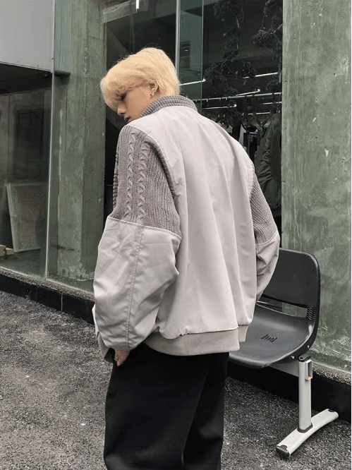 Threebooy [K09] gray street simplicity jacket na920