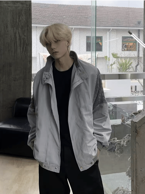 Threebooy [K09] gray street simplicity jacket na920