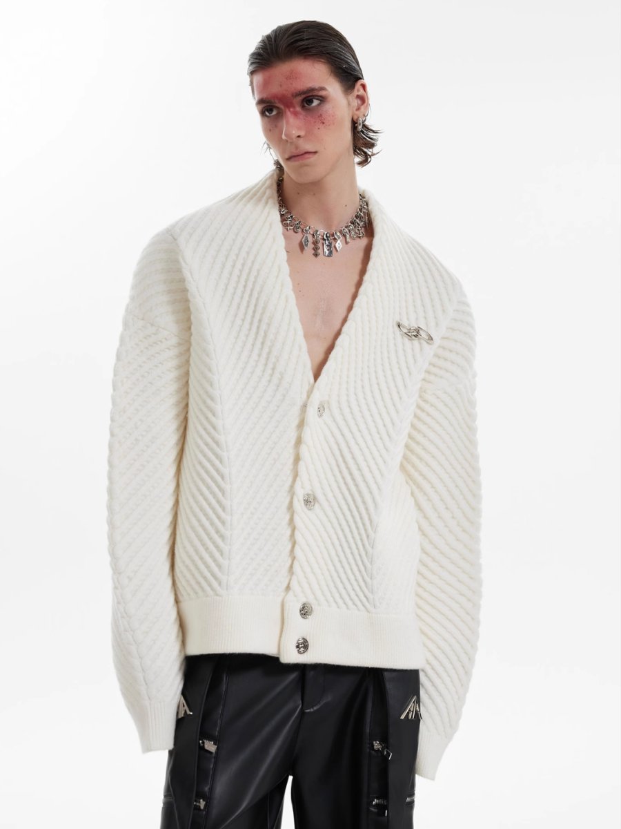 Threebooy [CultureE] loose V-neck sweater na1531