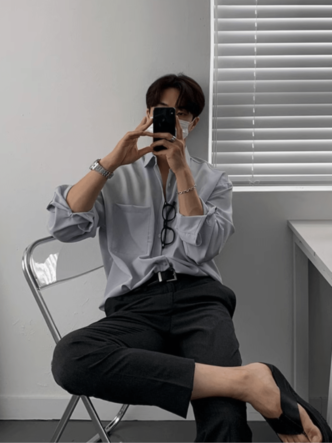 Threebooy [MRCYC] Casual trend shirt na828