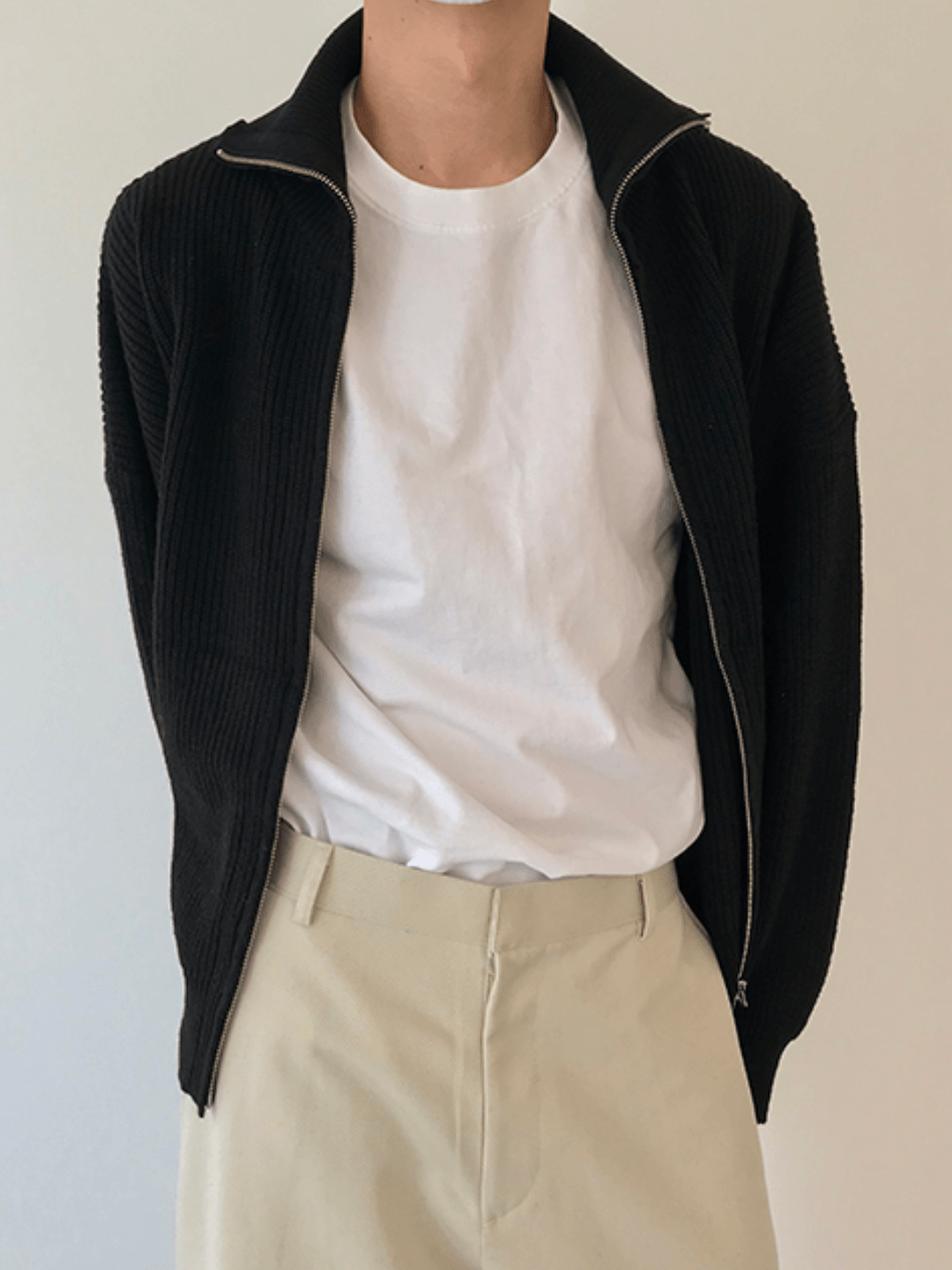 Threebooy [COLN] The zipper sweater NA322