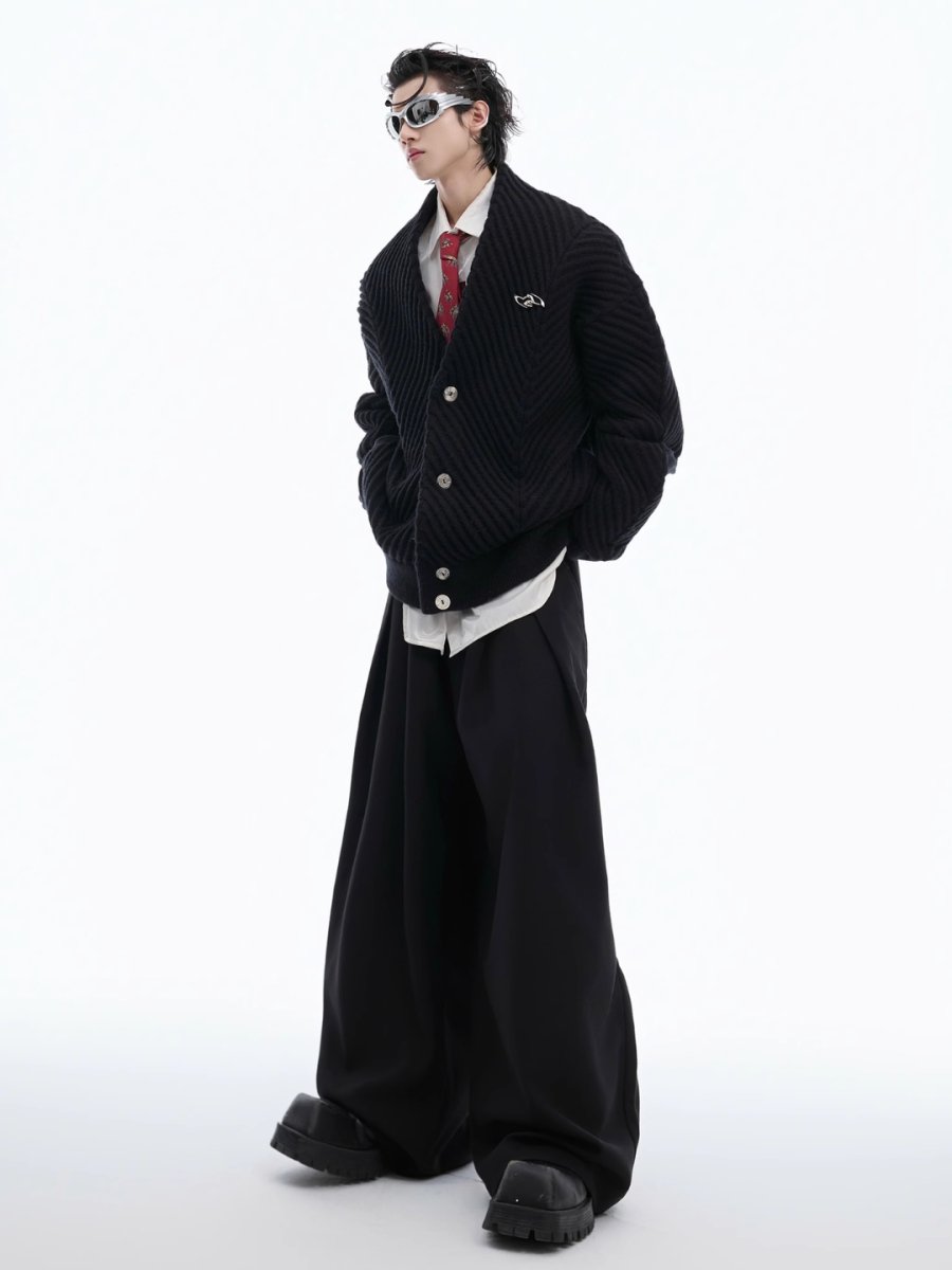 Threebooy [CultureE] loose V-neck sweater na1531