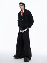 Threebooy [CultureE] loose V-neck sweater na1531