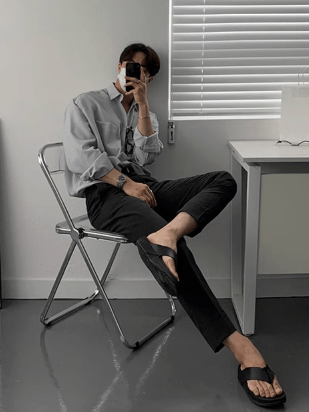 Threebooy [MRCYC] Casual trend shirt na828