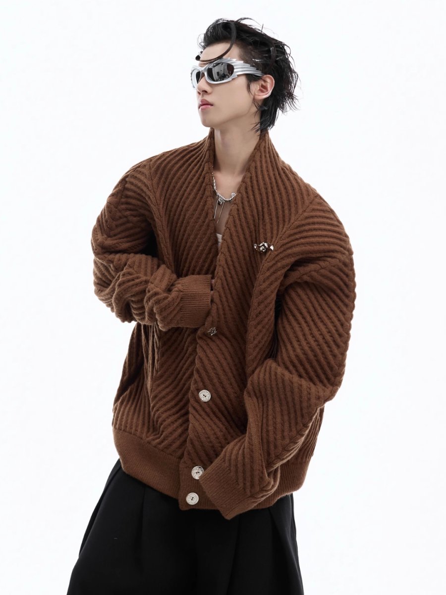 Threebooy [CultureE] loose V-neck sweater na1531