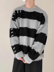 Threebooy [DAZIONSED] Patch design mohair knit sweater na772