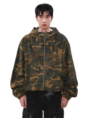 Threebooy [MRNEARLY] loose zipper hooded jacket na1503