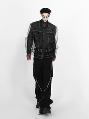 Threebooy [CULTURE] Mesh Punk Shirt na1207
