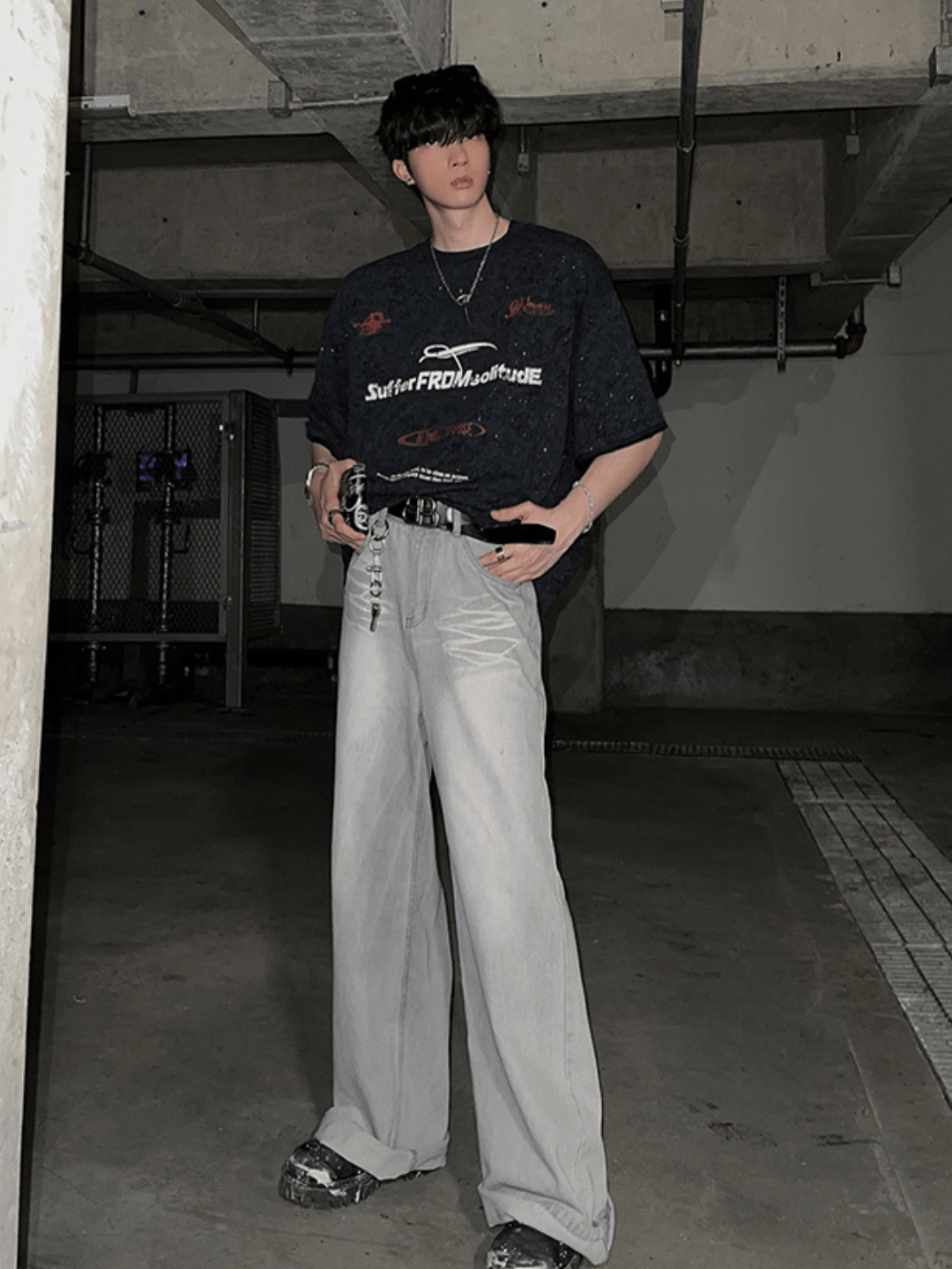 Threebooy [JH HOMME] round neck short sleeve t-shirt na1320
