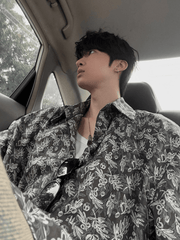 Threebooy [JH HOMME] loose short-sleeved shirt na1316